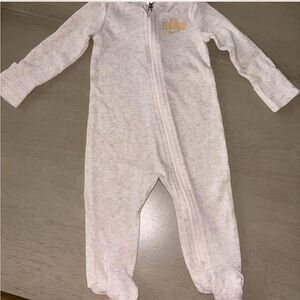 Nike Kids Beige One Piece Footie